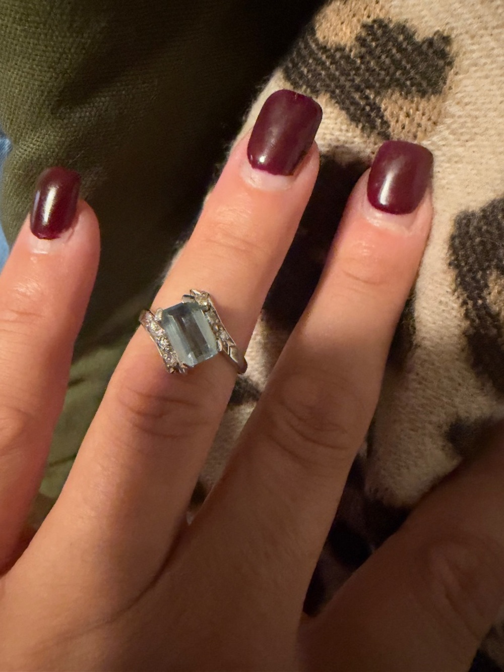 14k white gold
